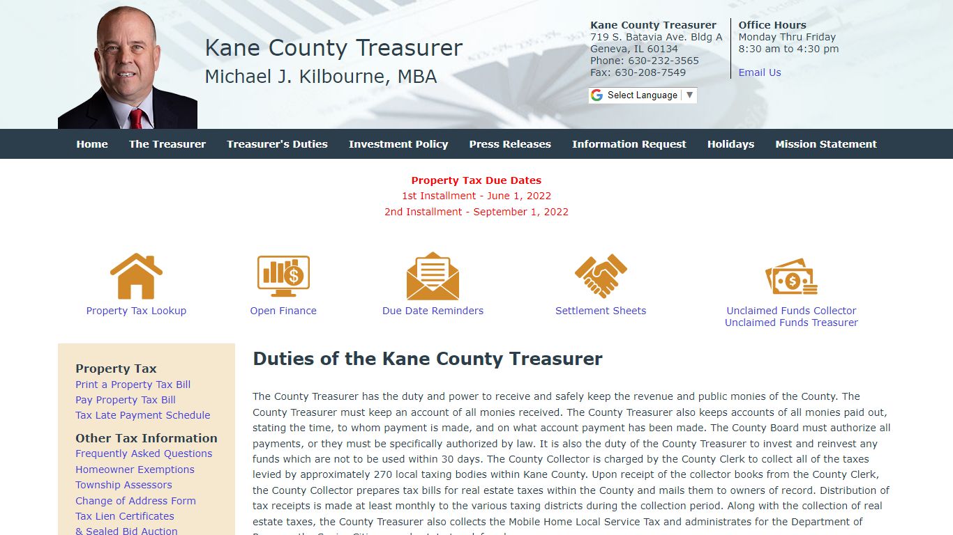 Pages - Home - Kane County Treasurer