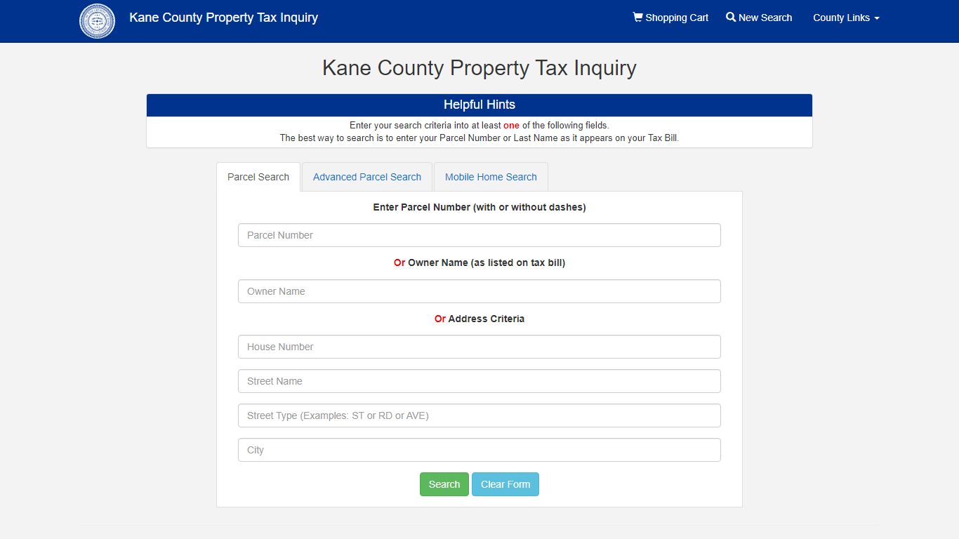 Kane County Property Tax Inquiry